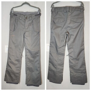 Foursquare Snowboarding Pants Men'sSize‎ Small Grey Pinstripe